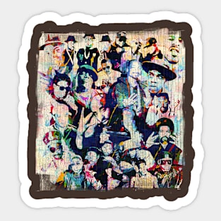 Ultimate Old School Rapper Vintage Sticker